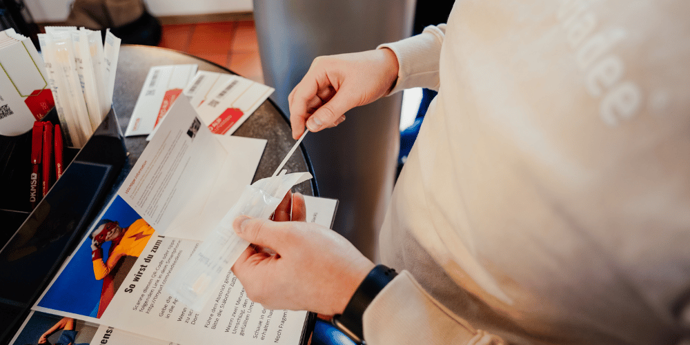 Registrierungsaktion für die DKMS beim ShipIt Day 2024